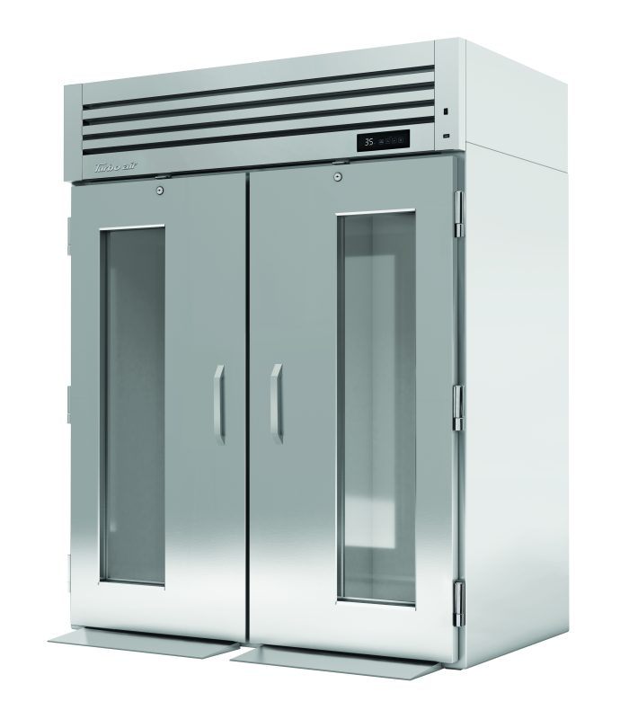 Turbo Air PRO-50R-G-RI-N PRO Series 2 Glass Doors Roll-In, Top Mount Refrigerator